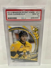 John Quennville Brandon Wheatkings Auto PSA 10 Canadian Tire CHL