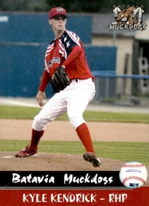 2004 Batavia Muckdogs Team Issue #29 Kyle Kendrick Mount Vernon Washington Card