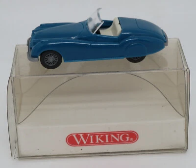 Raro Micro WIKING Ho 1/87 Jaguar Cabriolet Sport Xk 120 Azul #8010314 EN Caja Foto 1 de 4