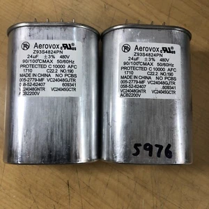 Lot of 2 - Aerovox Z93S4824PN 24uF 480V Oil Filled Capacitor 1000W MH (5976) - Picture 1 of 4