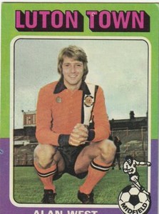 Topps Bazooka Footballers Gum Card Alan West Luton Town