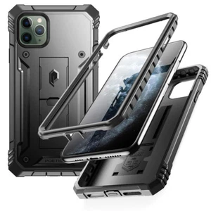For iPhone 11 Pro Case,Rugged Dual-Layer Shockproof Protective Cover Black - Picture 1 of 7