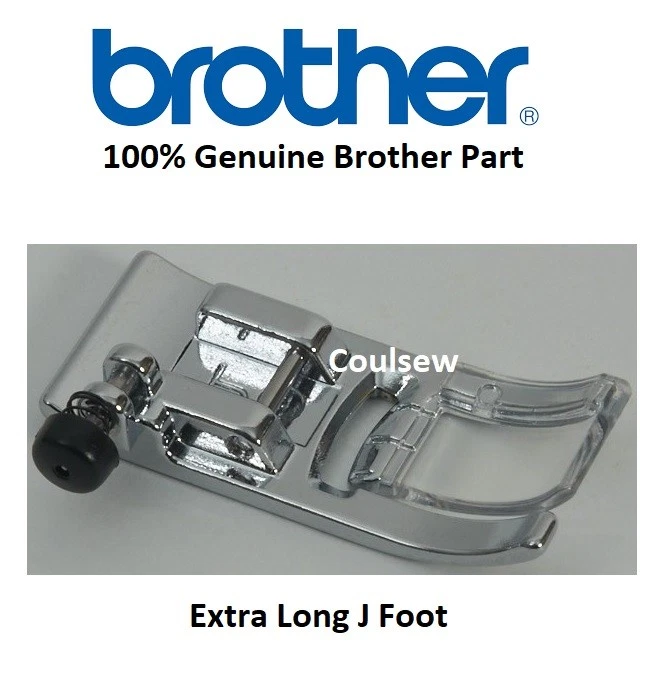 100% GENUINE BROTHER STANDARD ZIG ZAG FOOT 7MM (J) LONG XF3022001 V5 1100 1300 + - Image 1 of 1