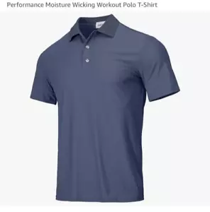 Men's golf shirt, BLACK shirt, large, short sleeve , BLACK polo style shirt NEW - Picture 1 of 5