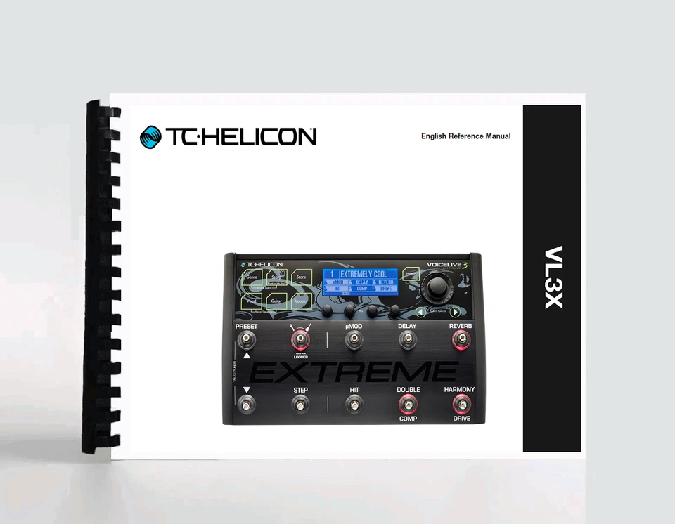 Manual para procesador de efectos vocales y de guitarra TC Helicon VoiceLive 3 Extreme - Imagen 1 de 1