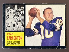 1962 Topps Fran Tarkenton #90 HOF Rookie Card RC