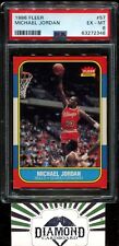 1986 Fleer #57 Michael Jordan ROOKIE PSA 6 EX-MT  HOF RC