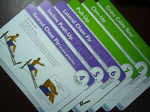 Total Gym Training Deck Exercise Cards Only NO holder 