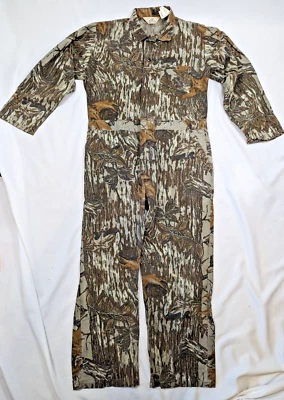 RedHead Camo REALTREE Hunting Big Coveralls Size L Ripstop Cotton - Image 1 of 4