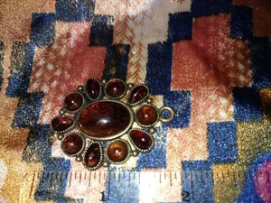 Vintage Amber colored Pendant Bakelite? Lucite? - Picture 1 of 5