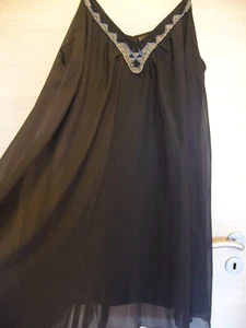 festliches wallawalla Träger Kleid, Gr. 48, AA. 59cm, L. 100cm, mit Pailetten - Bild 1 von 6