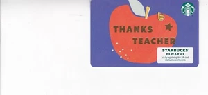 Starbucks Card "Teacher Appreciation 2020 Thanks Teacher" PIN COVER INTACT - Picture 1 of 1