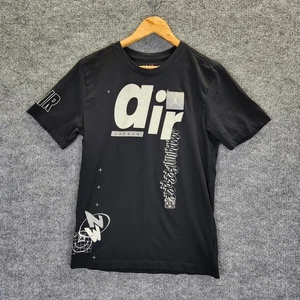Jordan Air Shirt Tee Mens Small Black Graphic Jumpman Standard Fit CT3663-010 - Picture 1 of 12