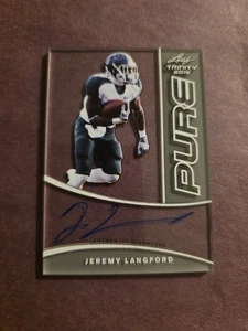 2015 Leaf Trinity PURE Autogramm Jeremy Langford Auto anthrazit #PA-JL1  - Bild 1 von 2