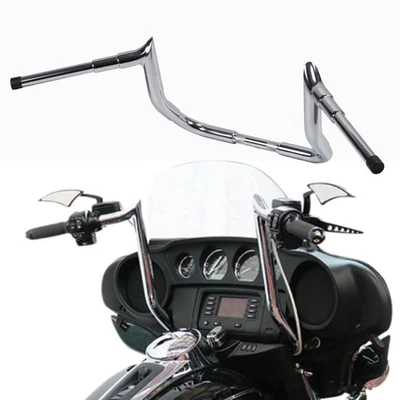 14" Meathook Hanger Bar Handlebars Fit For 1982-2022 Harley Street Electra Glide - Image 1 of 4