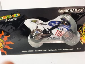 Minichamps Yamaha YZR-M1 #46 Valentino Rossi MotoGp 2007 1/12 122073046 - Imagen 1 de 4