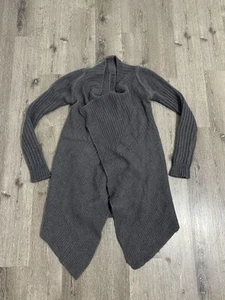 Rick Owens Cardigan Sweater Womens Medium Gray Gleam FW 10 Alpaca Wool Thick - Picture 1 of 11