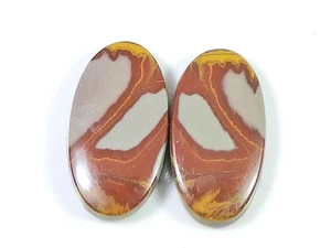 22Cts. Natural Noreena Jasper (13mm X 24mm each) Oval Cabochon Match Pair s333 - Picture 1 of 9