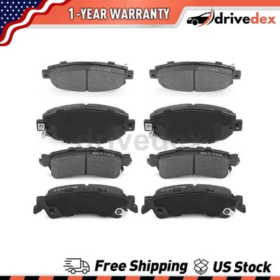 Front Rear Semi-Metallic Brake Pads Fits 2000 1999 Lexus SC300_DV - Image 1 of 4