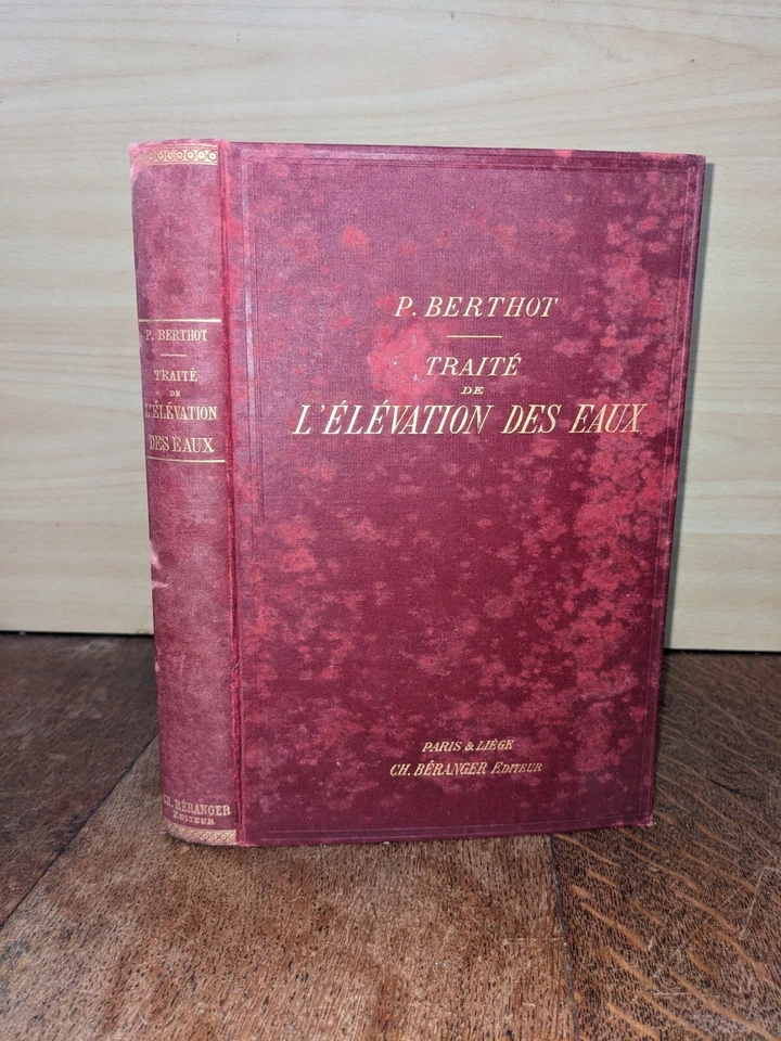 old book - Treatise on the elevation of water - 1893 - Image 1 of 4