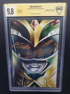 Mighty Morphin #1 Jolzar Variant CBCS 9.8 JDF Jason David Frank Signed MMPR - Picture 1 of 24