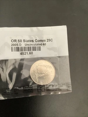2005 D Oregon State Quarter.  Uncirculated from Denver US Mint - Image 1 of 4