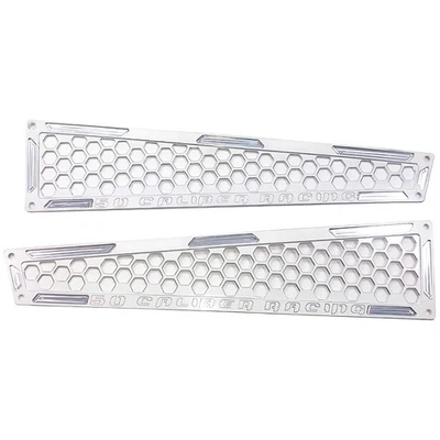RZR XP 1000 Billet Aluminum Intake & Clutch Vent Grille Bezels Pair - White - Image 1 of 4