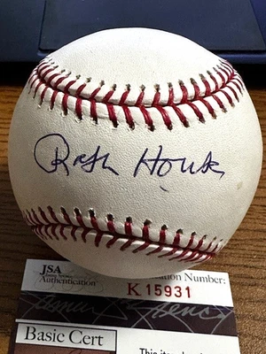 RALPH HOUK SIGNED AUTOGRAPHED OML BASEBALL! Yankees, Tigers!  JSA! - Image 1 of 2