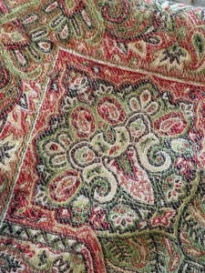 Pottery Barn Set Of 2 Paisley Wool Cotton Velvet Cushion Pillow Cover 26” - Picture 1 of 4