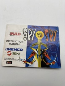 Spy Vs. Spy NES Nintendo solo manuale gioco ovale SOQ 1988 NES-SP-USA