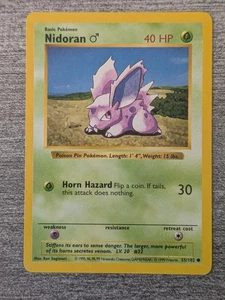 Nidoran 55/102 | Base Set (Shadowless) | WOTC Pokemon TCG CCG 1998/99 | 818 - Picture 1 of 2