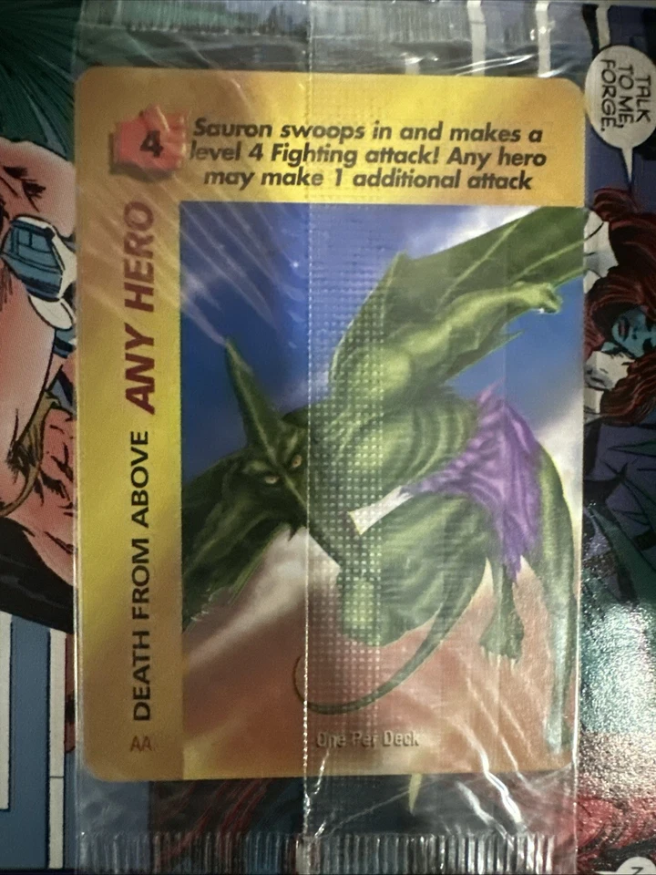 OverPower Original Marvel Fleer 1995 Death From Above Any Hero Special OPD Promo - Image 1 of 2