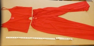 Venus Red Sheer Top And Bottom Pajama Set Size P/S - Picture 1 of 21