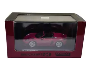 Minichamps x Tarmac Works Porsche 718 Spyder RS Ruby Star Neo - Picture 1 of 1