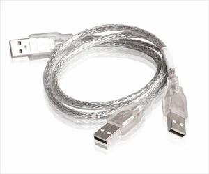 Cavo Doppio USB Alimentazione USB Per Case Hard Disk Esterno Dati HDD - Foto 1 di 1