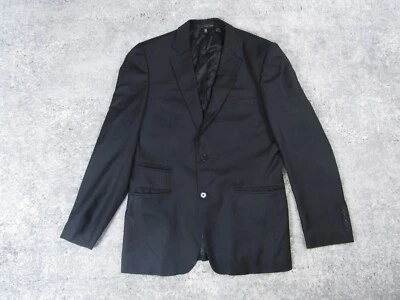 Blazer Zara Para Hombres 40R Hombre Lana Mezcla Cachemira Negro Chaqueta Deportiva Negocios Trabajo Foto 1 de 4