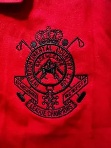 VTG Red & Black #7 Intercontinental Country Club est. 1994, POLO Brand New w/Tag - Picture 1 of 8
