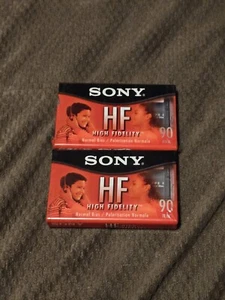 Sony HF 90 Normal Bias Blank Cassette X2 90min Brand New Sealed FREE SHIPPING!!! - Picture 1 of 1
