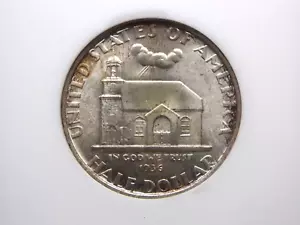 1936 Commemorative *DELAWARE* Half Dollar 50c NGC MS65 #002 Old FATTY Holder BU - Picture 1 of 5
