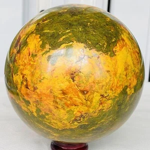 Natural Realgar Stone Sphere Crystal Ball Quartz Decor Healing 2620G - Picture 1 of 12