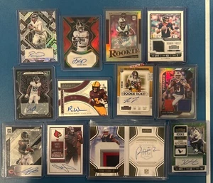 Large 24 NFL Patch auto #’d And Rookie card lot!! Chuba Hubbard! CJ Stroud!! - Picture 1 of 2