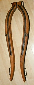 VINTAGE ANTIKES HOLZ & EISEN PFERDEHALSBAND GESCHIRR PRIMITIVE PFERDEPASSE OX - Bild 1 von 6