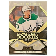 2022-23 Upper Deck Black Diamond -Diamond Relic Rookies /99 ! Wyatt Johnston RC
