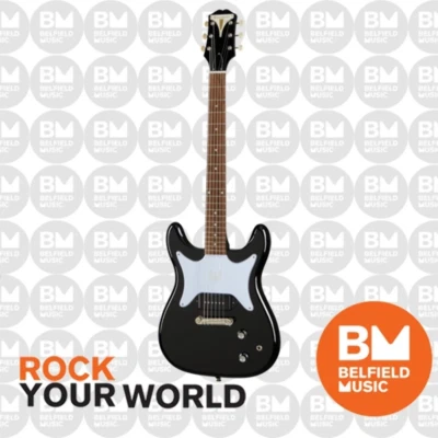 Epiphone Coronet Electric Guitar Ebony - EOCOEBNH1 - Brand New - Belfield Music - image 1 of 4