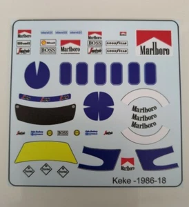 Mclaren MP4/2C Keke Rosberg " Figure Decals " 1986 1/18 - Bild 1 von 1