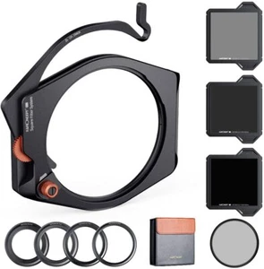K&F Concept Square ND8 ND64 ND1000+Filter Holder+Round CPL Kit Adapter Rings - Picture 1 of 8