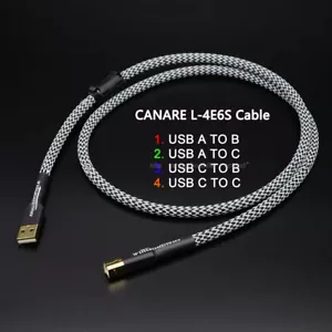 Cavo USB HiFi tipo A a B / USB C a B cavo dati audio per PC DAC mobile lotto - Foto 1 di 13