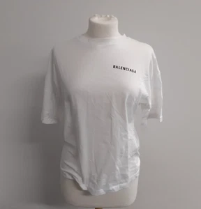 Balenciaga Paris Logo Print Short Sleeve Oversized T Shirt Top US 12 - 13 years - Picture 1 of 9