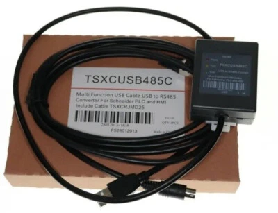 AMSAMOTION Cable de programación TSXCUSB485C USB PLC para Schneider PLC y HMI TSXCRJMD25 RJ45