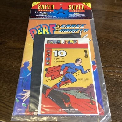 Cómic de post-superhéroes de Canadá 1995 10 sellos Superman como nuevo-sin abrir Foto 1 de 2